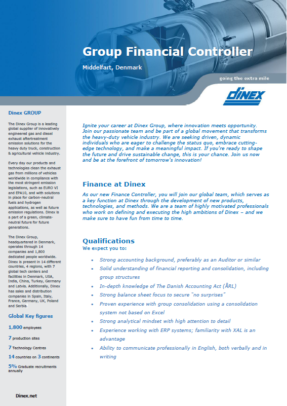 2026 DDK Finance Controller