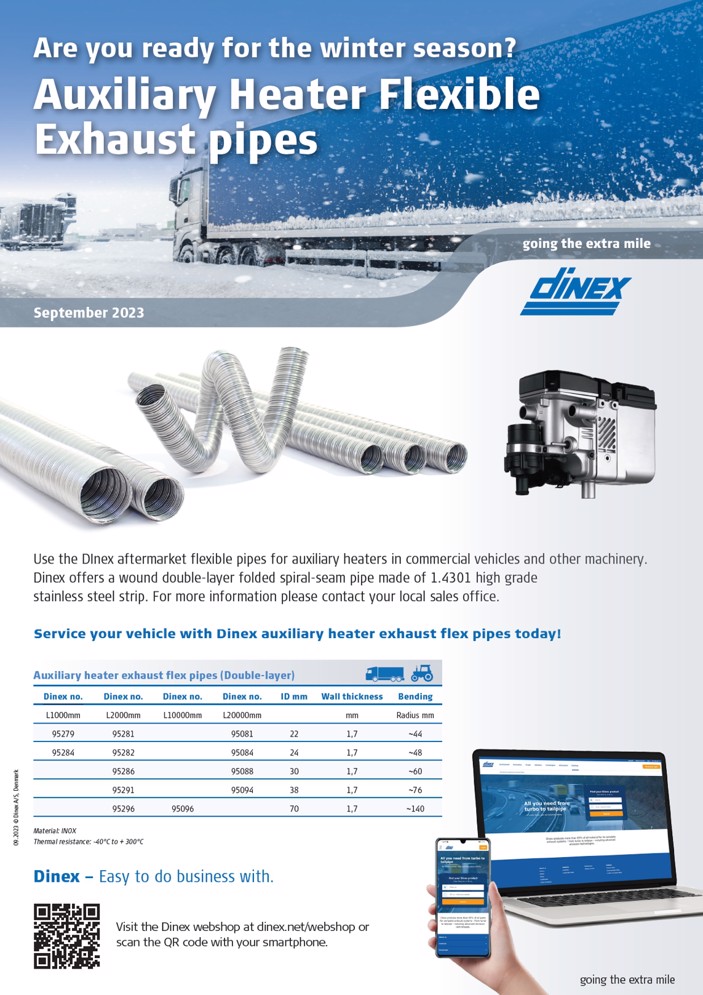 Auxiliary Heater exhaust pipes